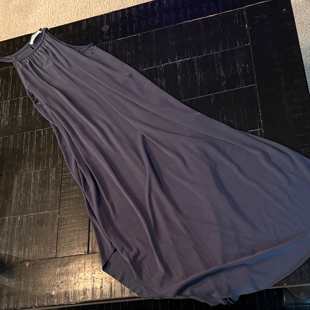 Elegant double zero dark gray Women's maxi boutique dress size